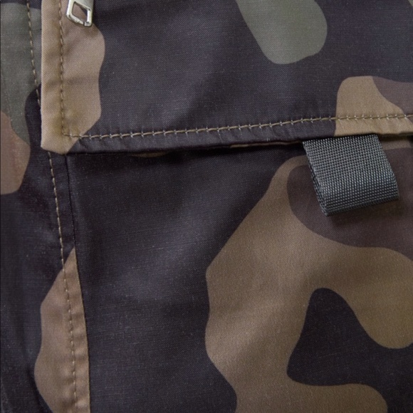 New Zara Belted Camouflage Cargo Nylon Joggers Pants - Picture 12 of 14